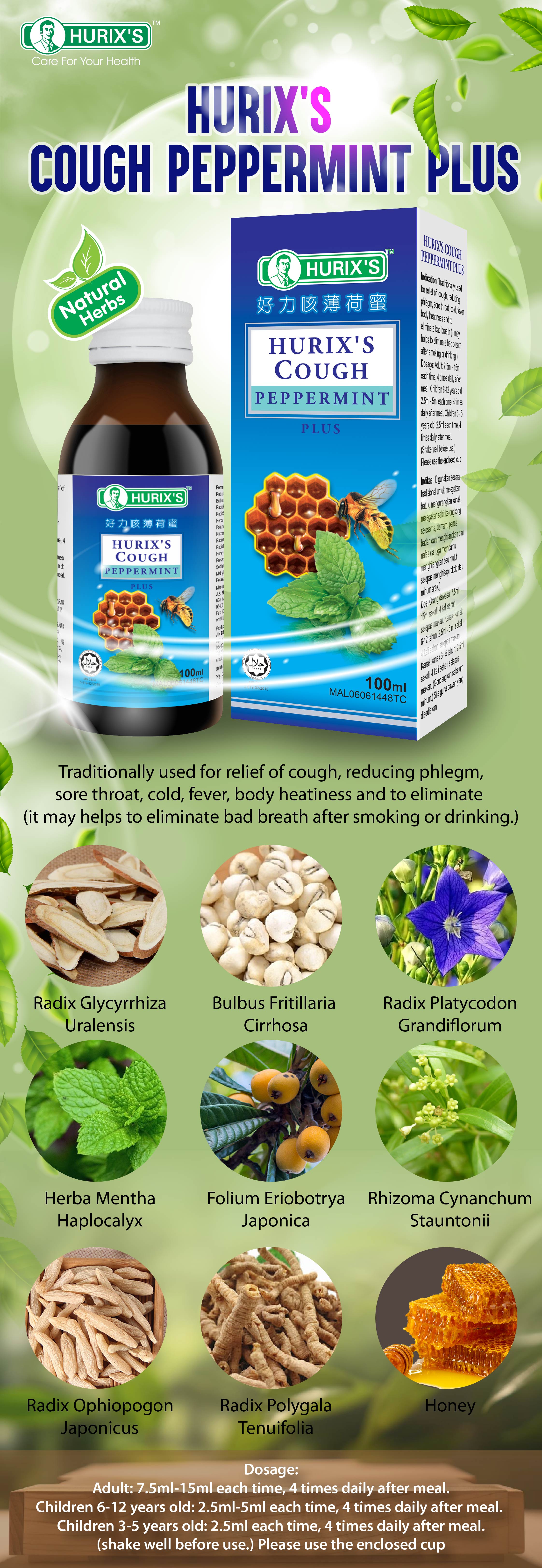 Hurix's Cough Peppermint Plus